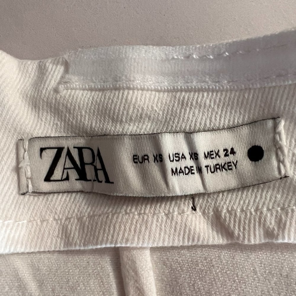 Zara Silver Strapless Midi Dress - Picture 9 of 9